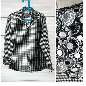 ROBERT GRAHAM Boy’s Button Up Shirt
Cotton Plaid Contrast Cuffs M (10-12)